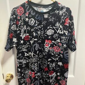 Graphic Black and Red Men's Shirt